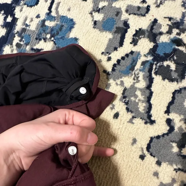 Lululemon Maroon Fast and Free Running Mesh Double Layer Sports Bra - Image 3