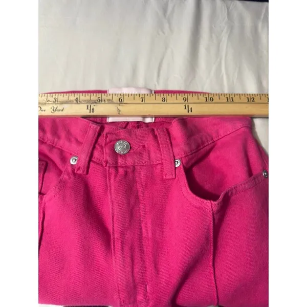 Revice Denim Venus Flares Star Butt High Rise Jeans Pink Fuchsia Size 26 Retro Y2K - Image 11