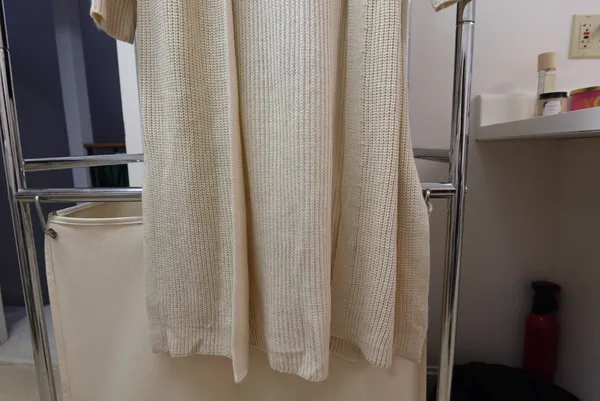 Dustier split sides open knit cardigan Tan Size L - Image 6