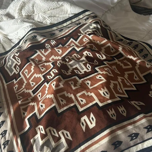 Vintage Western Scarf Brown - Image 3