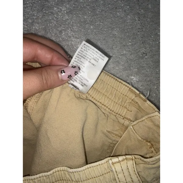 american eagle womens cargo pants straight leg tan 2 reg - Image 6