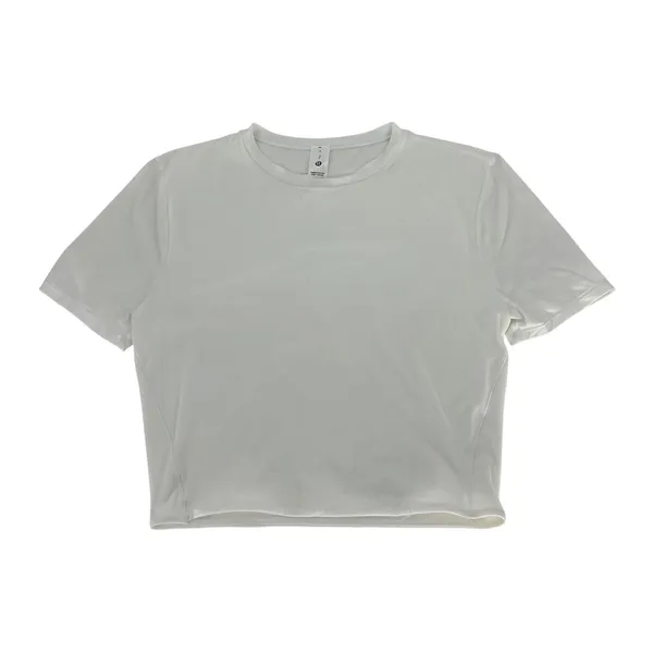 Lululemon Wundermost Ultra-Soft Nulu Cropped‎ T-Shirt White Size S - Image 2
