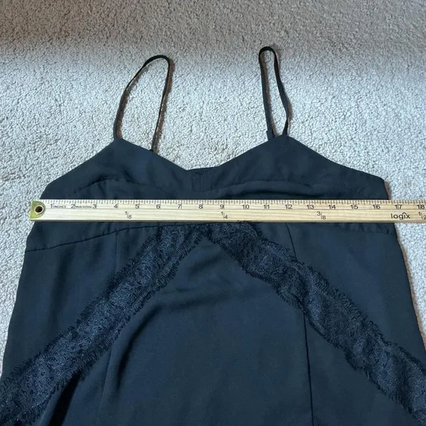 Mossimo Babydoll Black‎ Lace Trim Cami Tank Top Women's Grunge Gothic - Image 3