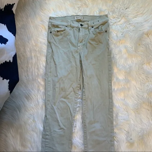 Madewell‎ Women's Size 27 9" High Riser Skinny Skinny Jean Pale Green Mid-Rise - Image 4