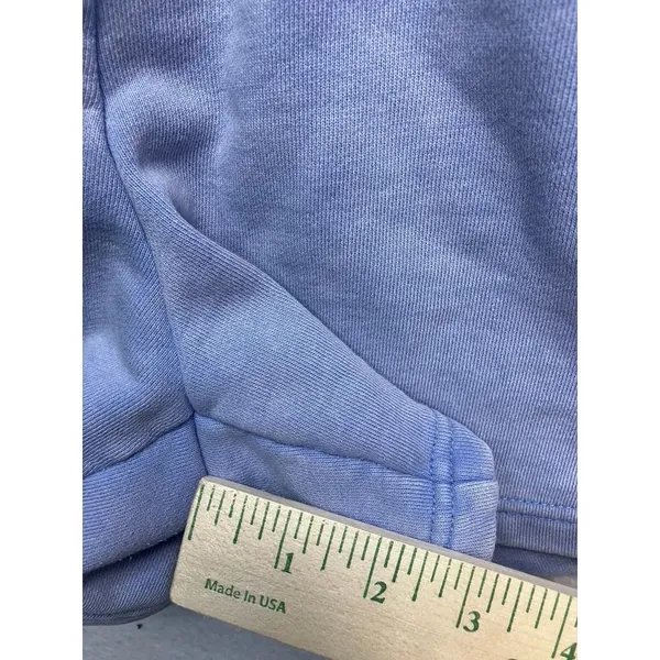 White Fox Sweat‎ Shorts Womens L Blue Rainbow Logo Drawstring Loungewear Cozy - Image 6