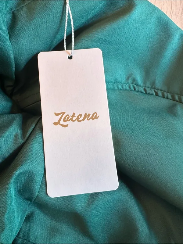 Latena Sweetheart Neckline Spaghetti Strap Pleated Formal Green Size 18 NWT - Image 7