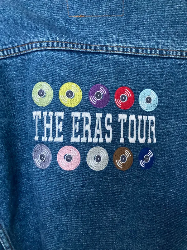 Taylor Swift The Eras Tour Embroidered vintage Jean Jacket - Image 6