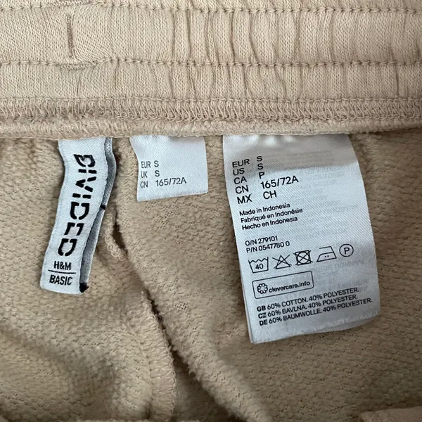 Divided Pink Drawstring Sweat Pants - Size S - Image 2