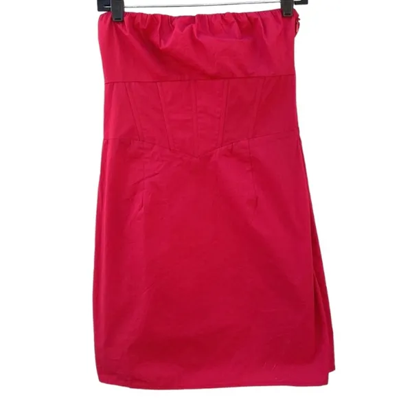 NWOT Princess Polly Womens size 6 red Ivy Corset sexy mini strapless dress👇🏼 - Image 2