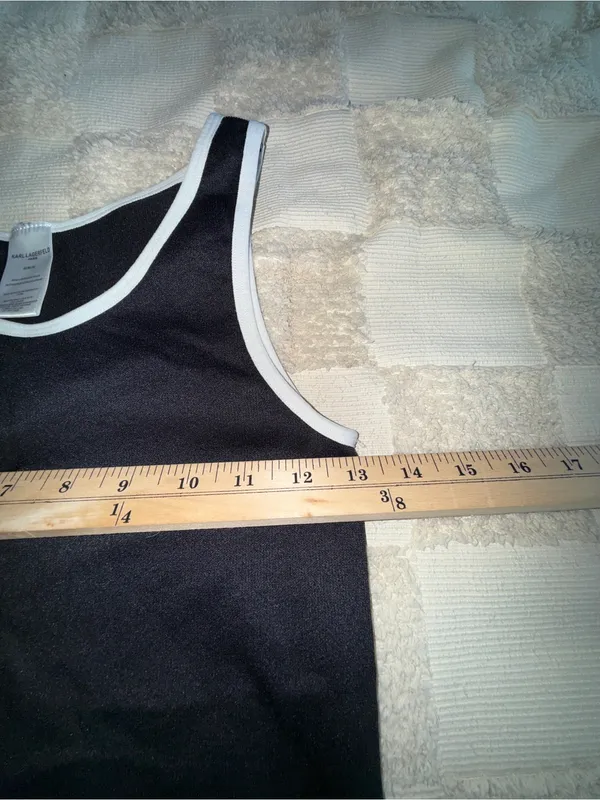 NWOT Karl Lagerfeld Ribbed Tank Bodysuit size M‎ - Image 2