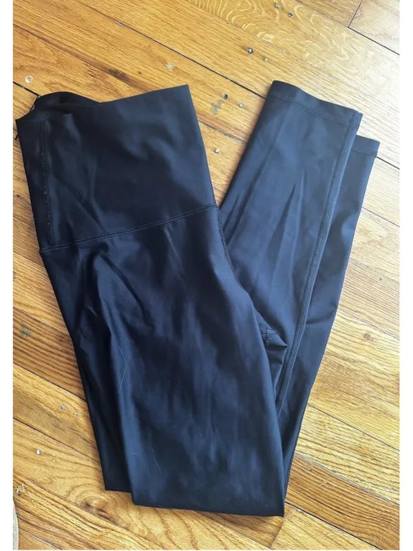 OFFLINE by Aerie Black 7/8 High-Rise Leggings - Size L / Large Activewear Casual - Image 3
