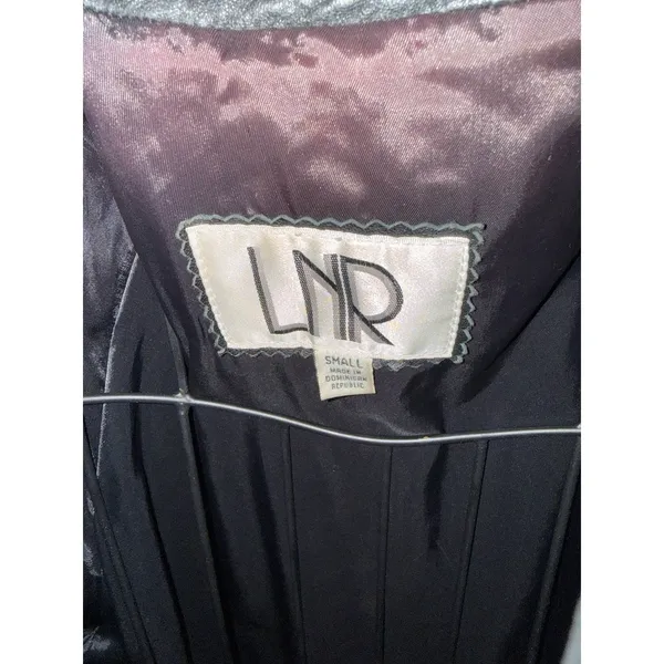 LNR S Small Black Genuine Leather‎ Long Maxi Trench Coat Women steam punk VTG - Image 3