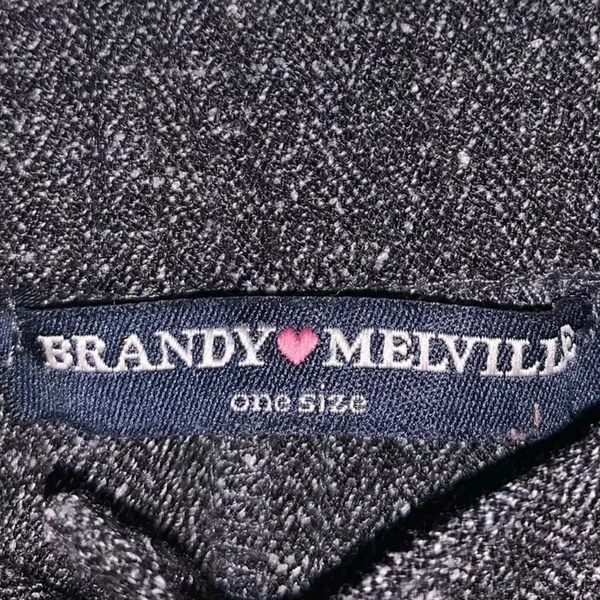 Brandy Melville Button Front Skater Skirt One Size‎ Gray A-Line Mini Y2K - Image 3