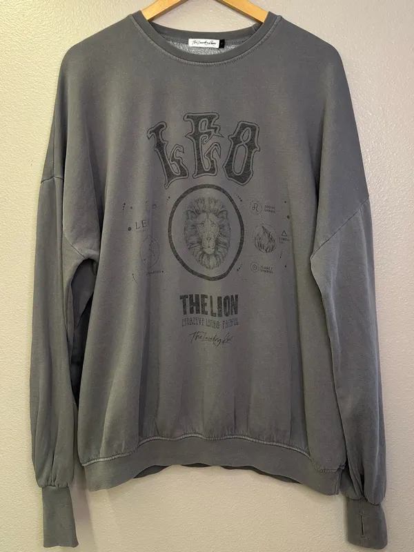 The Laundry Room Leo Zodiac Oversized Pullover Sweatshirt Jumper - Image 8