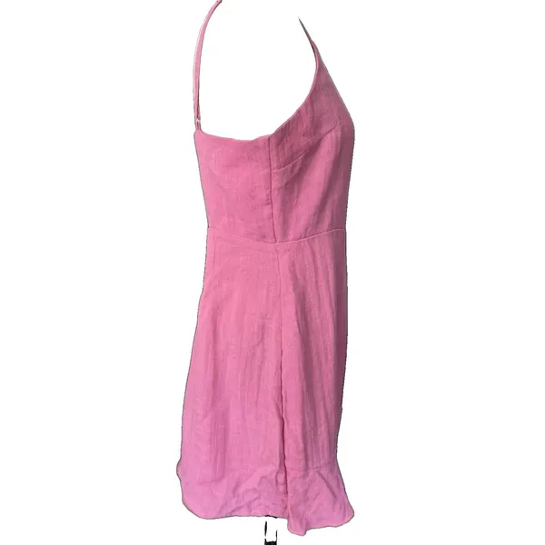 Cotton Candy LA Abbeline Bow Wrap Dress Pink Size L Womens Mini Party Cocktail⁠ - Image 3