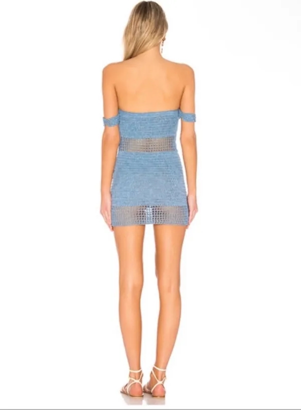 Majorelle Blue Crotchet Dress From Revolve - Image 2