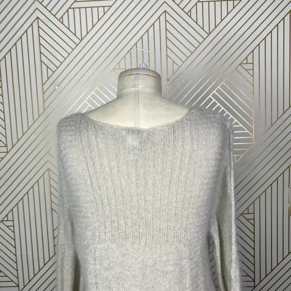 Sundance Catalog Wool Mohair Knit Beige Ribbed Sweater Size US‎ Large - Image 9