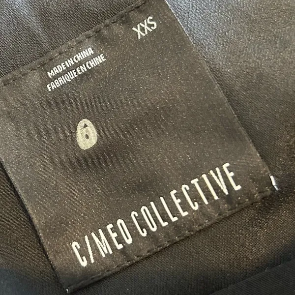 C/MEO Collective Revolve Black Mini Dress‎ Bell Sleeve Size XXS - Image 6