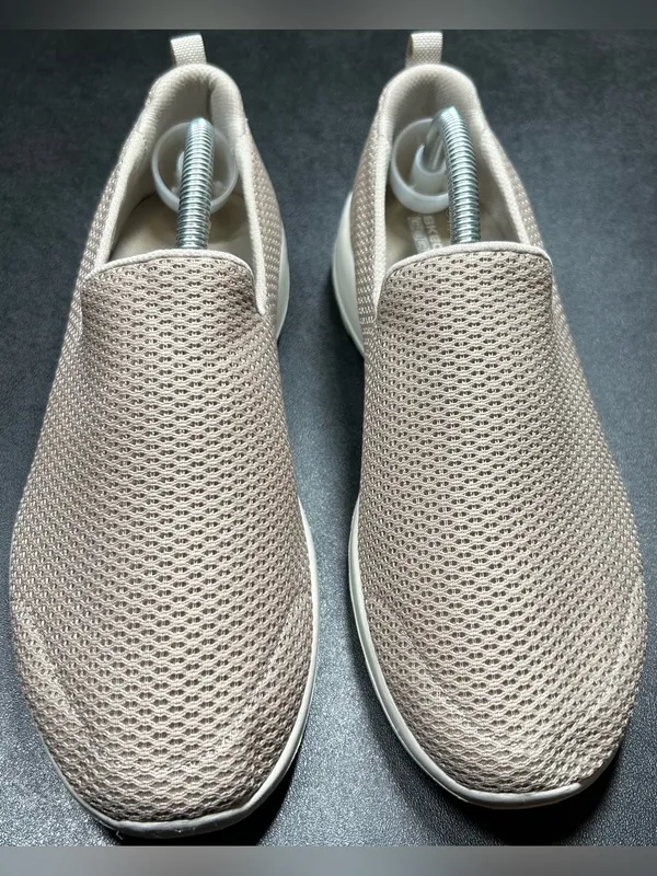 Skechers Women’s Size 9.5 Go Walk Joy Taupe Slip-On Shoes - Image 3