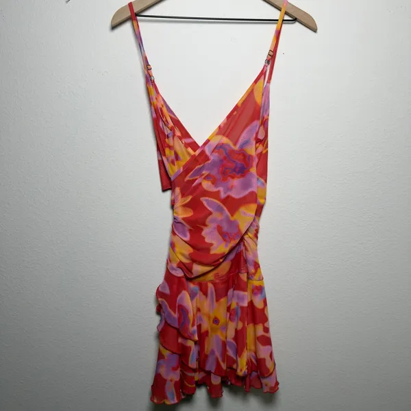 Urban Outfitters UO Silence &‎ Noise Women Fairy Dress Watercolor Psychedelic - Image 2