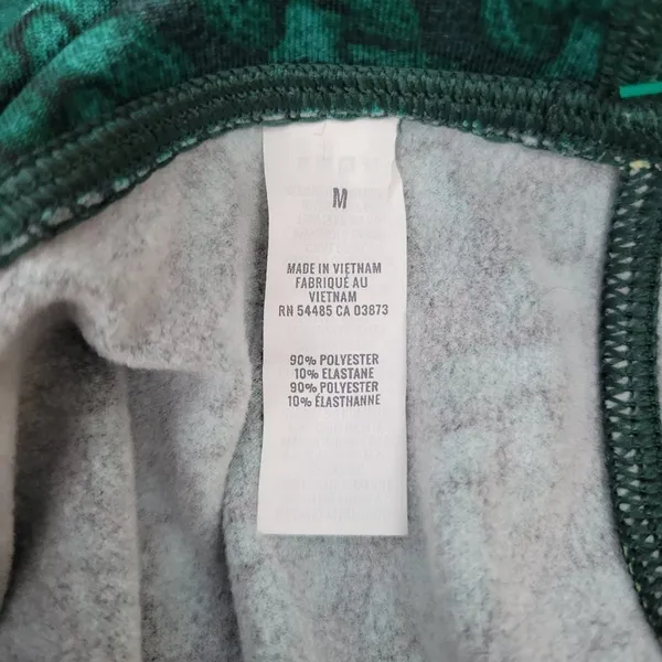 Aerie Women's High Waisted Leggings Green Cable Knit‎ Print Size Medium - Image 6