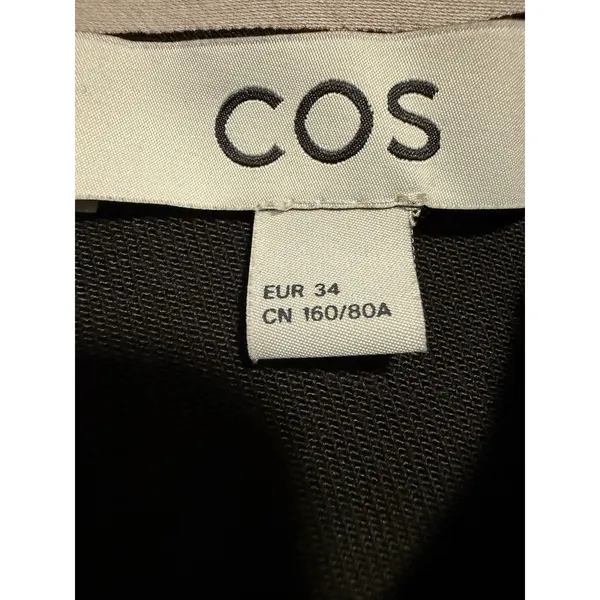 COS Asymmetrical‎ Structured Denim Black Long Sleeve Top Artsy - Image 3