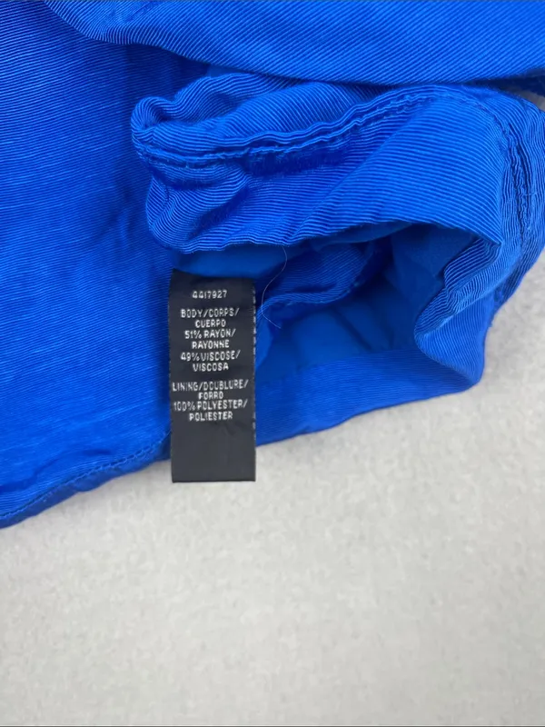 Monique Lhuillier Strapless Cobalt Blue Faille Minidress Size: 4 - Image 7