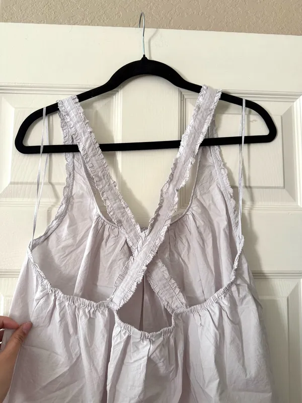 BNWT Zara Light Lilac Poplin Strappy Top - Image 10