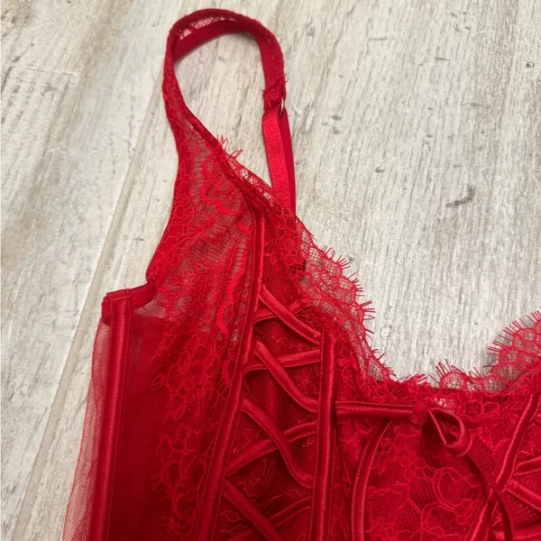 Victoria's Secret Red Corset - Image 3