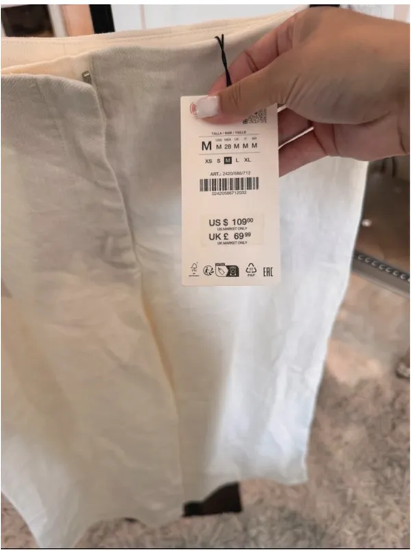 Zara Line Blend wide leg pants - Image 2