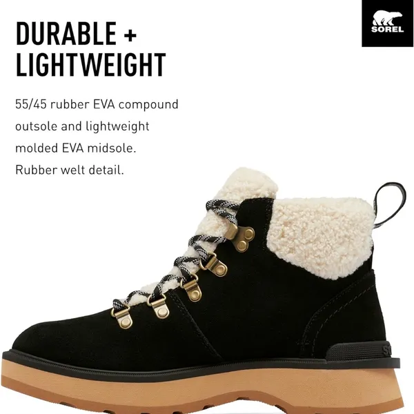 New Sorel Hi‎ Line Hiker Cozy Lace Up Boots Size 6 - Image 3