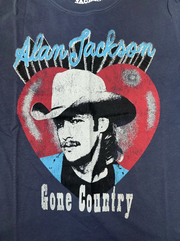 NWT Forever 21 Alan Jackson Gone Country Graphic Baby Tee Size Small - Image 2