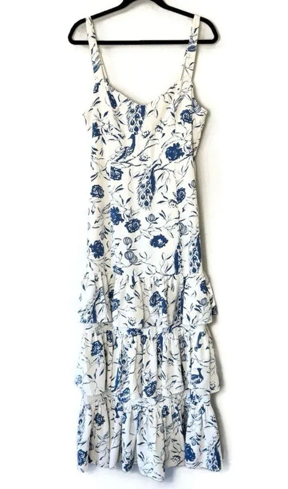 Abercrombie Drama Ruffle Tiered Maxi Dress Size Large Petite - Image 4