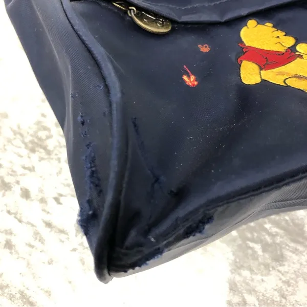 Vintage Pooh Disney Store Mini Navy Backpack - Image 14