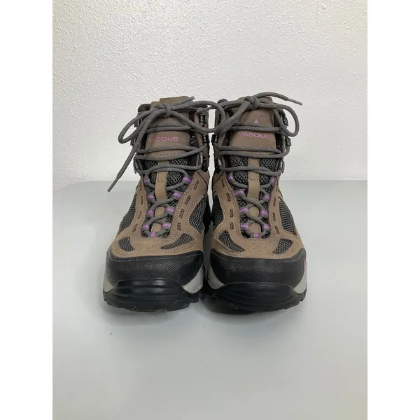 Vasque‎ Gore-Tex Hiking Boots Womens 7.5 M Tan Purple Waterproof Vibram 7479 M - Image 2