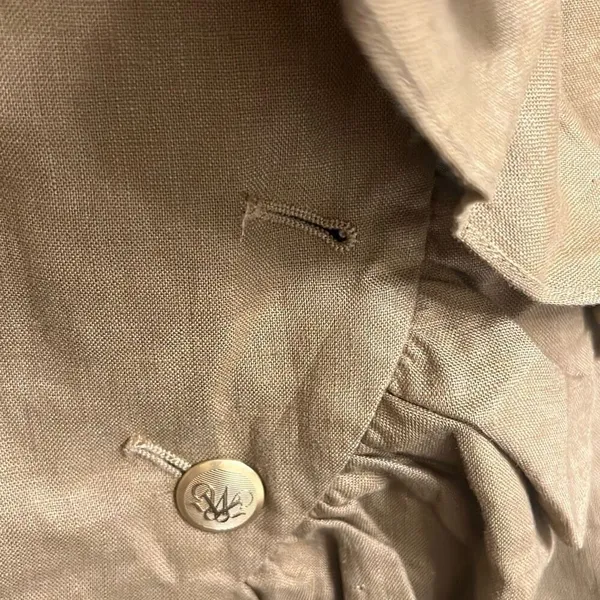 ✨Anthropologie RUFFIAN MISE SCENE Sz 4 Jacket Coat Ruffle Linen Silk✨ - Image 8