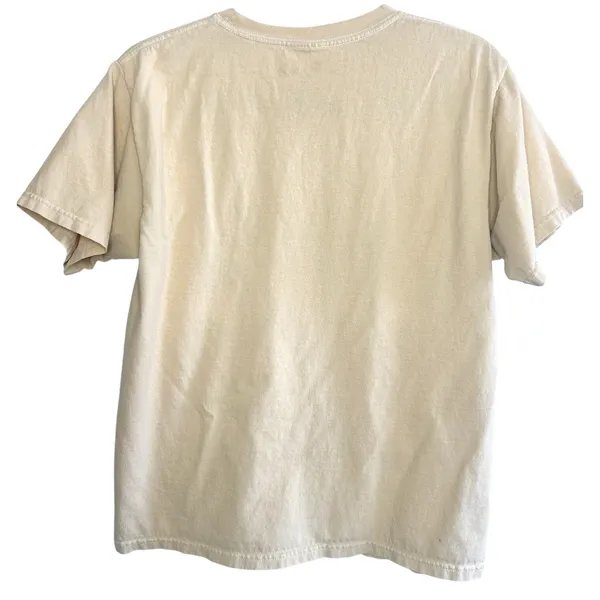 Poison Band Tee T-Shirt XS Skull Roses Life Loves A Tragedy Graphic Retro‎ Cream - Image 7