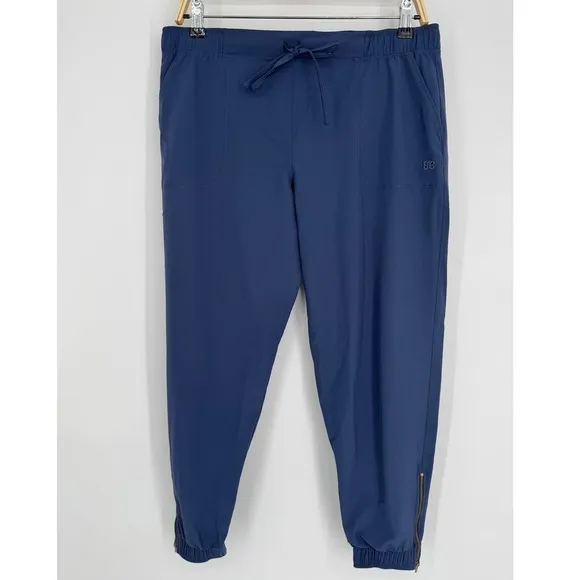 Albion Fit Jetset Jogger Pants Medium Petite Blue Comfort Athleisure‎ Casual - Image 4