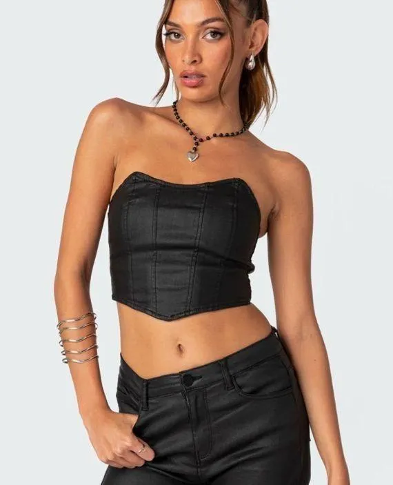 Edikted Black Corset Top - Image 2