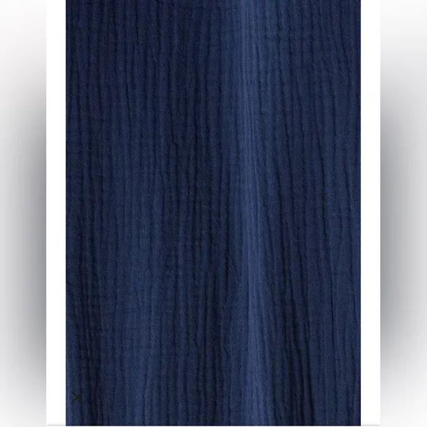 Steve Madden Navy Tiered Maxi Dress Size M Coastal Resort Vacation Casual Beach - Image 5