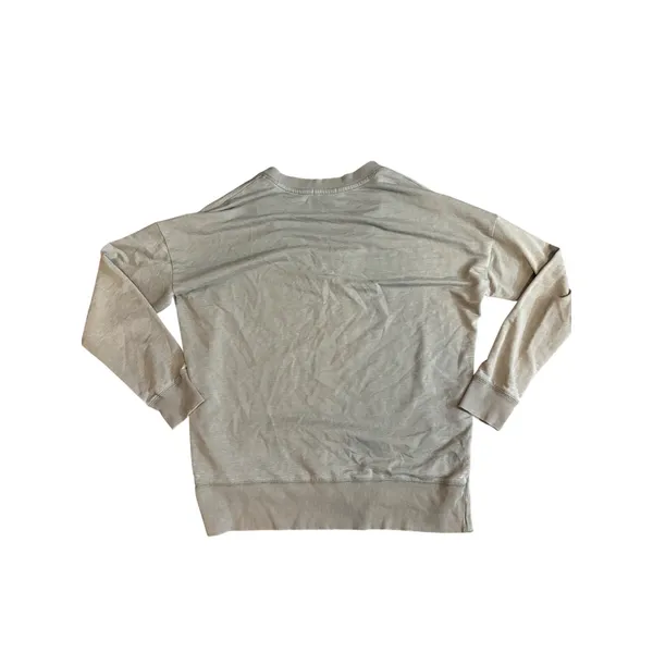 Z Supply V Neck Weekender Pullover Small Sage Green Oversized Side Slit Top - Image 5