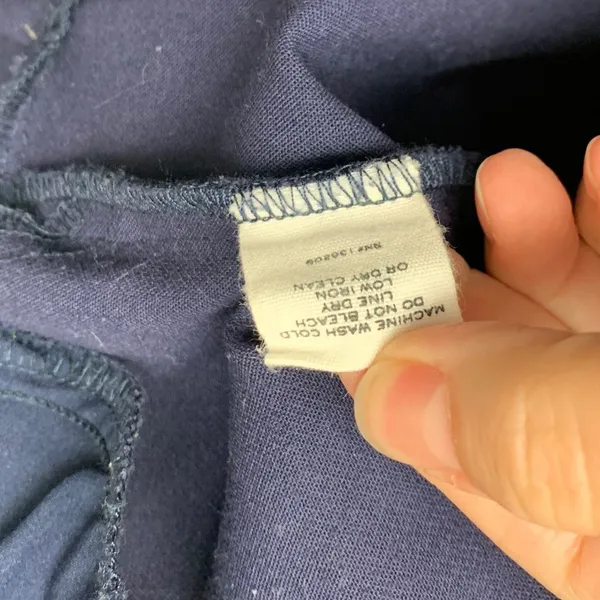 Hatch size 1 4/6 the Heidi Navy dress maternity postpartum mini ruffle v neck - Image 10