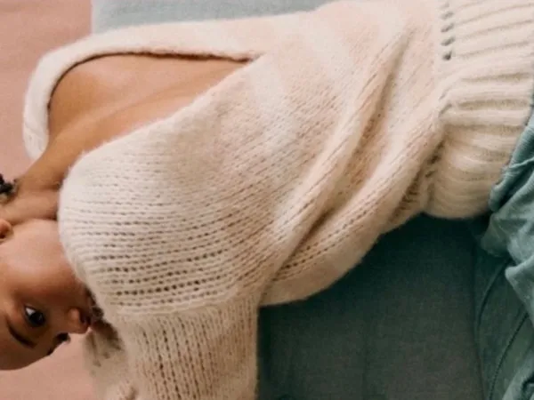 Sezane Lysandre Knit Jumper Sweater in Ecru Camel size Medium $198 - Image 7