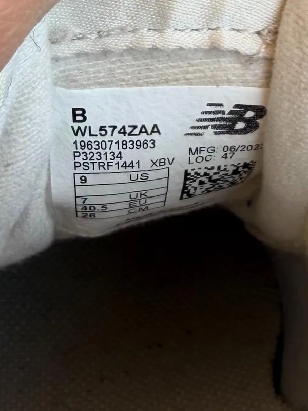 New Balance 574 cream platform trainers sneakers sz 9 women’s - Image 6