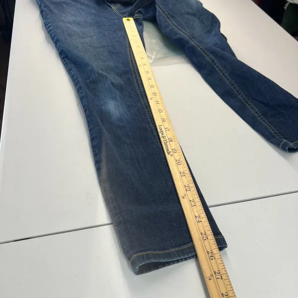 Free People Jeans Womens 28 Blue Medium‎ Wash Denim Cotton Stretch Skinny Leg - Image 14