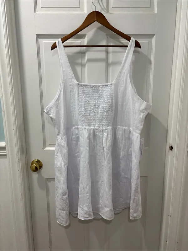 Princess Polly Curve Women’s Lorinda Mini Dress Size 20 White NWT Sorority Rush - Image 3