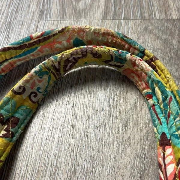 Vera Bradley Yellow Paisley Shoulder Bag/Tote Bag - Image 15
