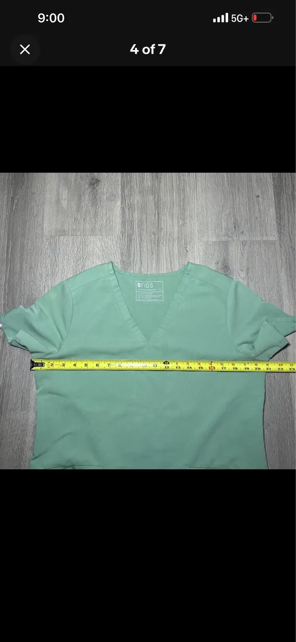 FIGS Scrub Top Jade Green - Image 4