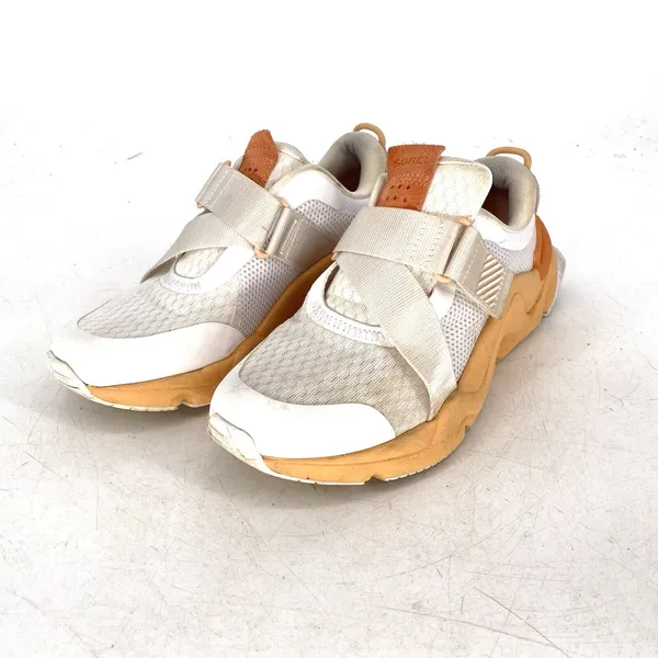 Sorel Kinetic RNEGD Sneakers Womens 8.5 White Orange Slip On Strap Athletic Shoe - Image 9