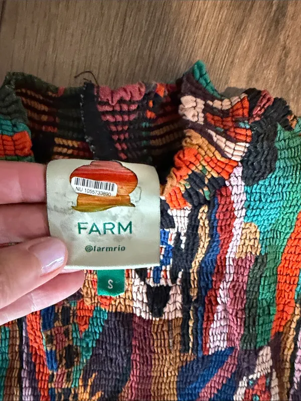 FARM Rio Tropical Smocked Dress- size Small - Image 3